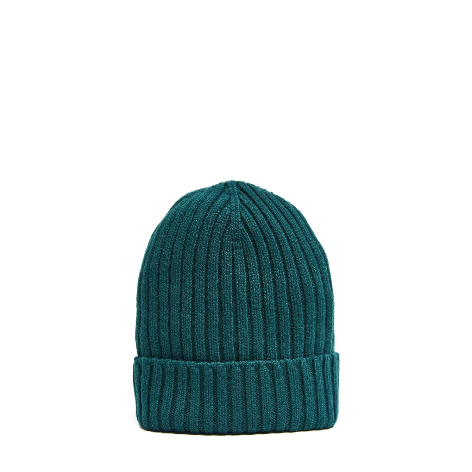 E.Marinella Cappelli|BERRETTO A COSTE VERDE SCURO In cashmere