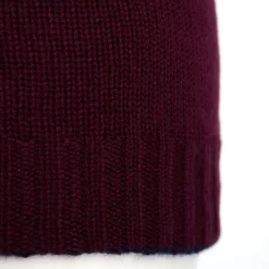 E.Marinella Cappelli|BERRETTO BICOLORE BORDEAUX In cashmere
