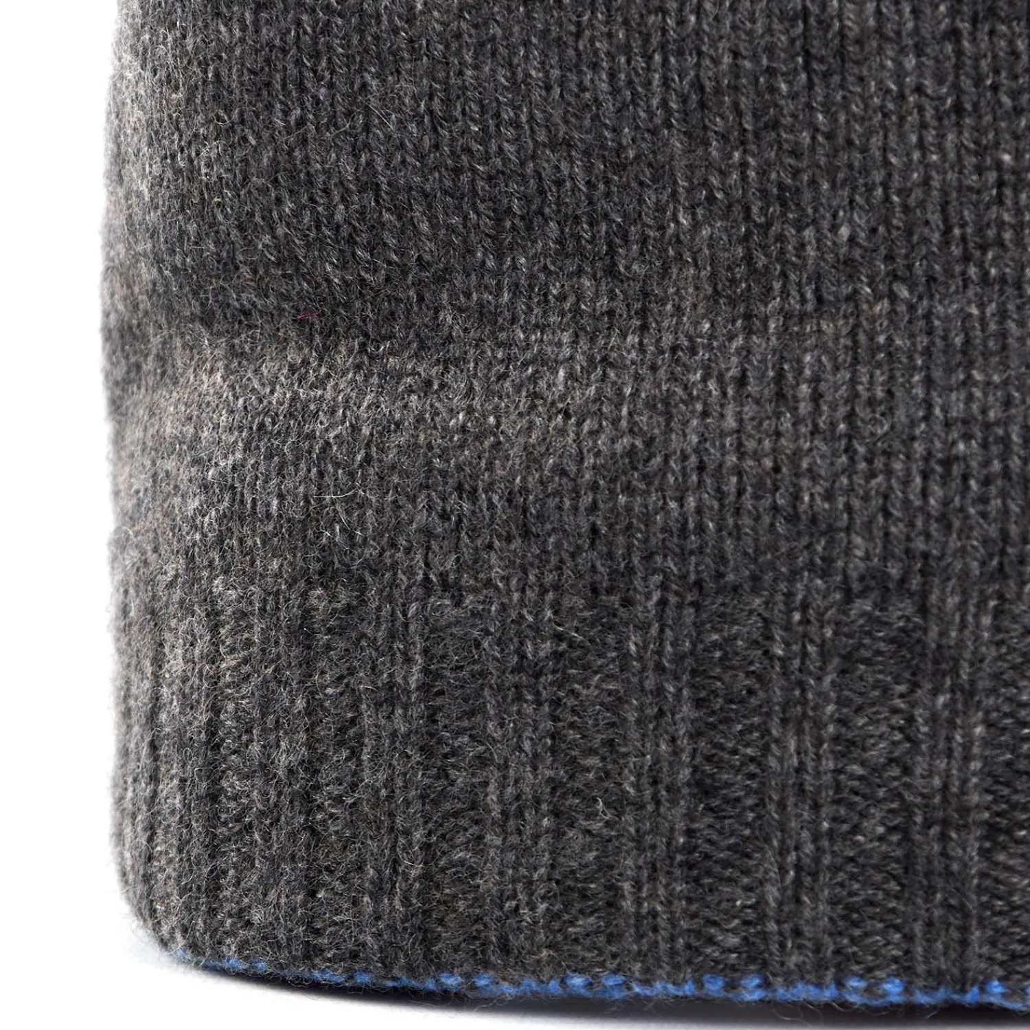 E.Marinella Cappelli|BERRETTO BICOLORE GRIGIO E AZZURRO POLVERE In cashmere