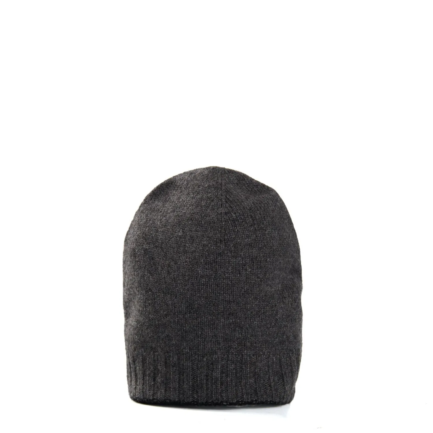 E.Marinella Cappelli|BERRETTO BICOLORE GRIGIO E NERO In cashmere