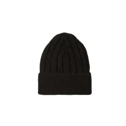 E.Marinella Cappelli|BERRETTO NERO A trecce in cashmere