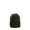 E.Marinella Cappelli|BERRETTO VERDE SCURO A trecce in cashmere