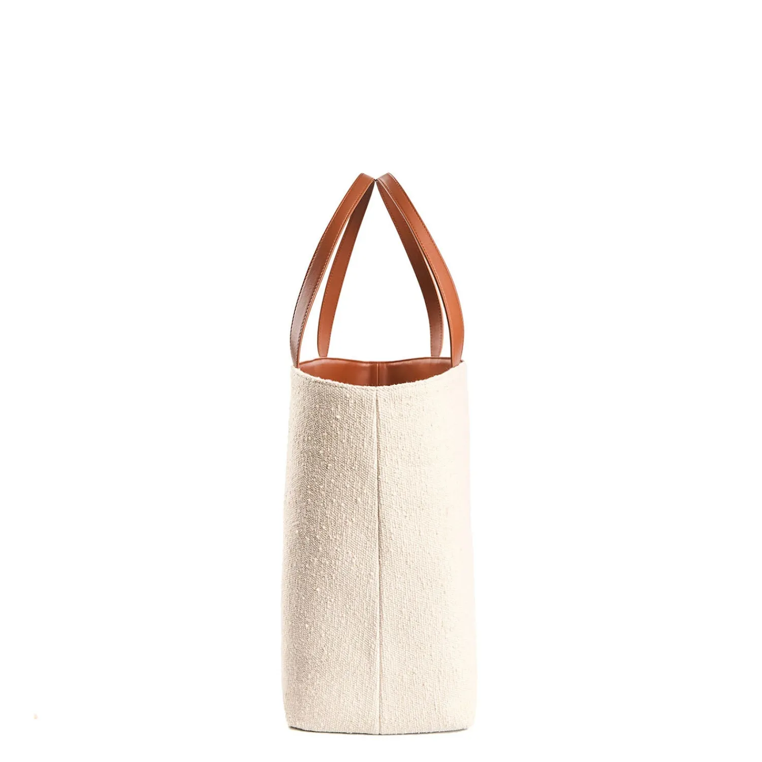 E.Marinella Tote Bag|BORSA BEACH In canvas e pelle liscia