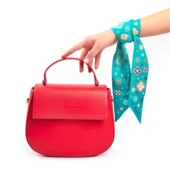 E.Marinella Mini Bag|BORSA CLEO ROSSA In pelle liscia