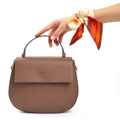 E.Marinella Mini Bag|BORSA CLEO TORTORA In pelle liscia