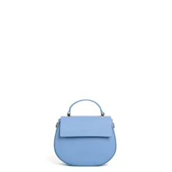 E.Marinella Mini Bag|BORSA MINI CLEO AZZURRA In pelle liscia