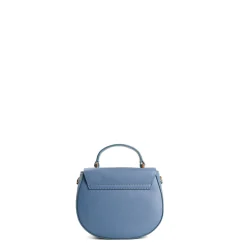 E.Marinella Mini Bag|BORSA MINI CLEO AZZURRO POLVERE In pelle liscia