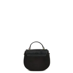 E.Marinella Mini Bag|BORSA MINI CLEO NERA In camoscio e cavallino
