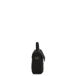 E.Marinella Mini Bag|BORSA MINI CLEO NERA In camoscio e cavallino