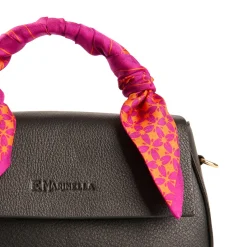 E.Marinella Mini Bag|BORSA MINI CLEO NERA In pelle liscia