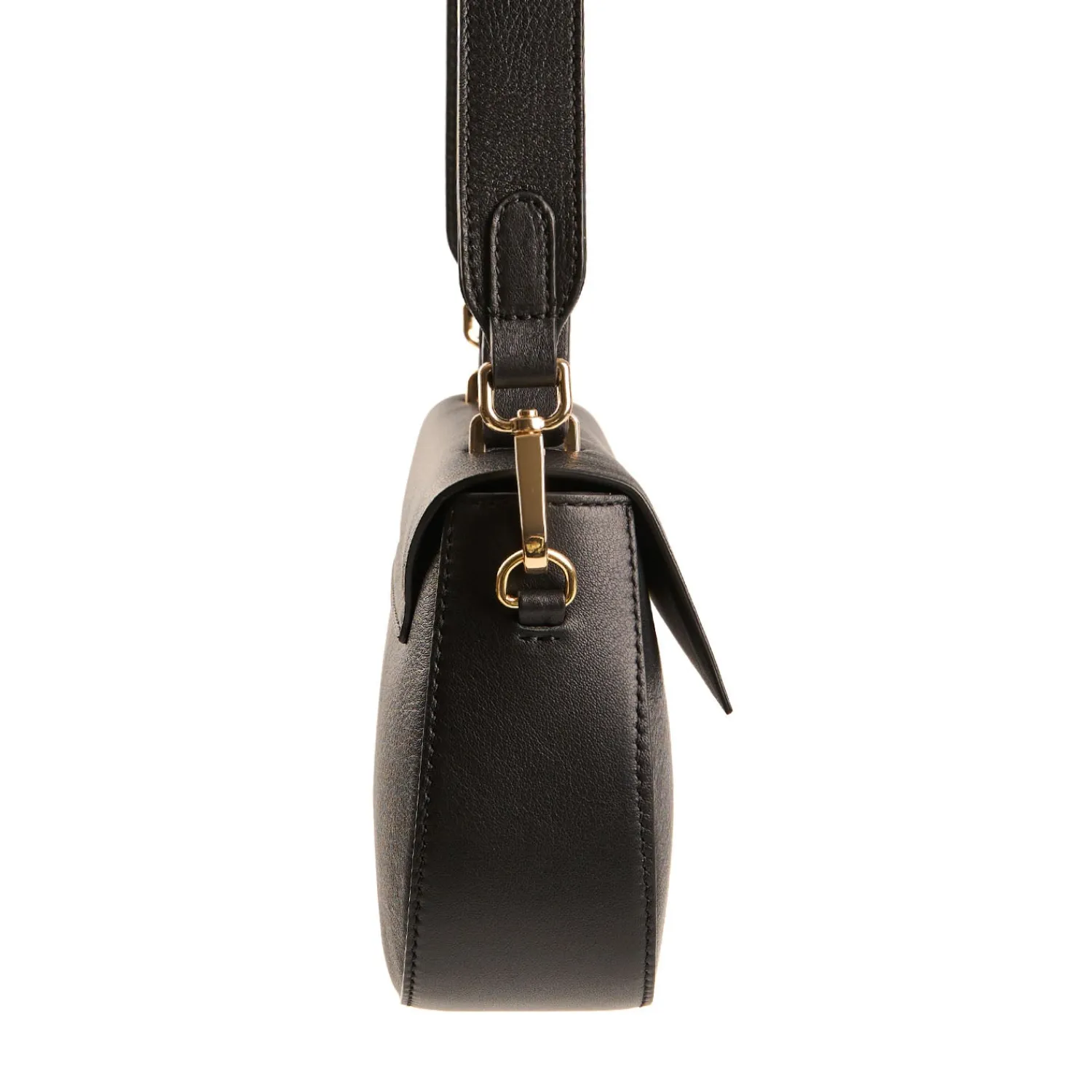 E.Marinella Mini Bag|BORSA MINI CLEO NERA In pelle liscia