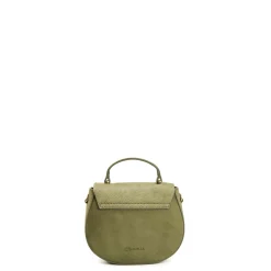 E.Marinella Mini Bag|BORSA MINI CLEO VERDE OLIVA In camoscio e cavallino