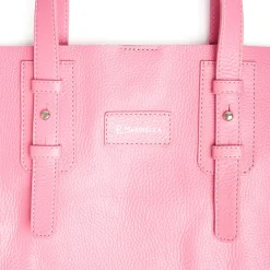 E.Marinella Tote Bag|BORSA ROSA In pelle sfoderata