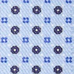 E.Marinella Bretelle|BRETELLE EM AZZURRE Microfantasia fiore
