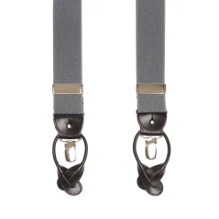 E.Marinella Bretelle|BRETELLE EM GRIGIE Tinta unita