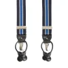 E.Marinella Bretelle|BRETELLE EM RIGATE Blu scuro e azzurro