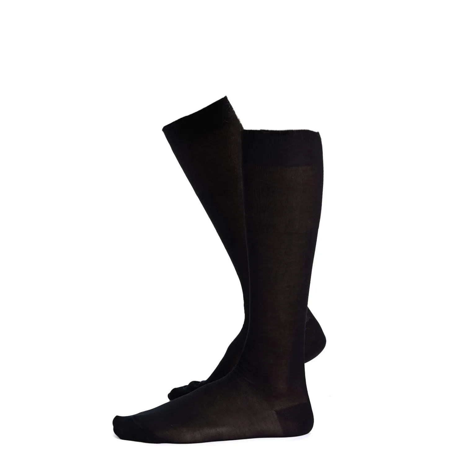 E.Marinella Accessori Per Lo Sposo|Accessori Per Il Padre Degli Sposi|CALZINO LUNGO NERO In chiffon