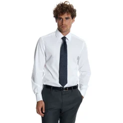 E.Marinella Accessori Per Lo Sposo|Accessori Per Il Padre Degli Sposi|CAMICIA CERIMONIA POLSO GEMELLI REGULAR In cotone super popeline