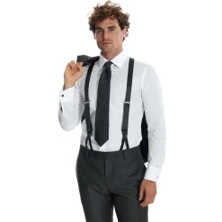 E.Marinella Accessori Per Lo Sposo|Accessori Per Gli Invitati|CAMICIA CERIMONIA POLSO GEMELLI SLIM In cotone super popeline