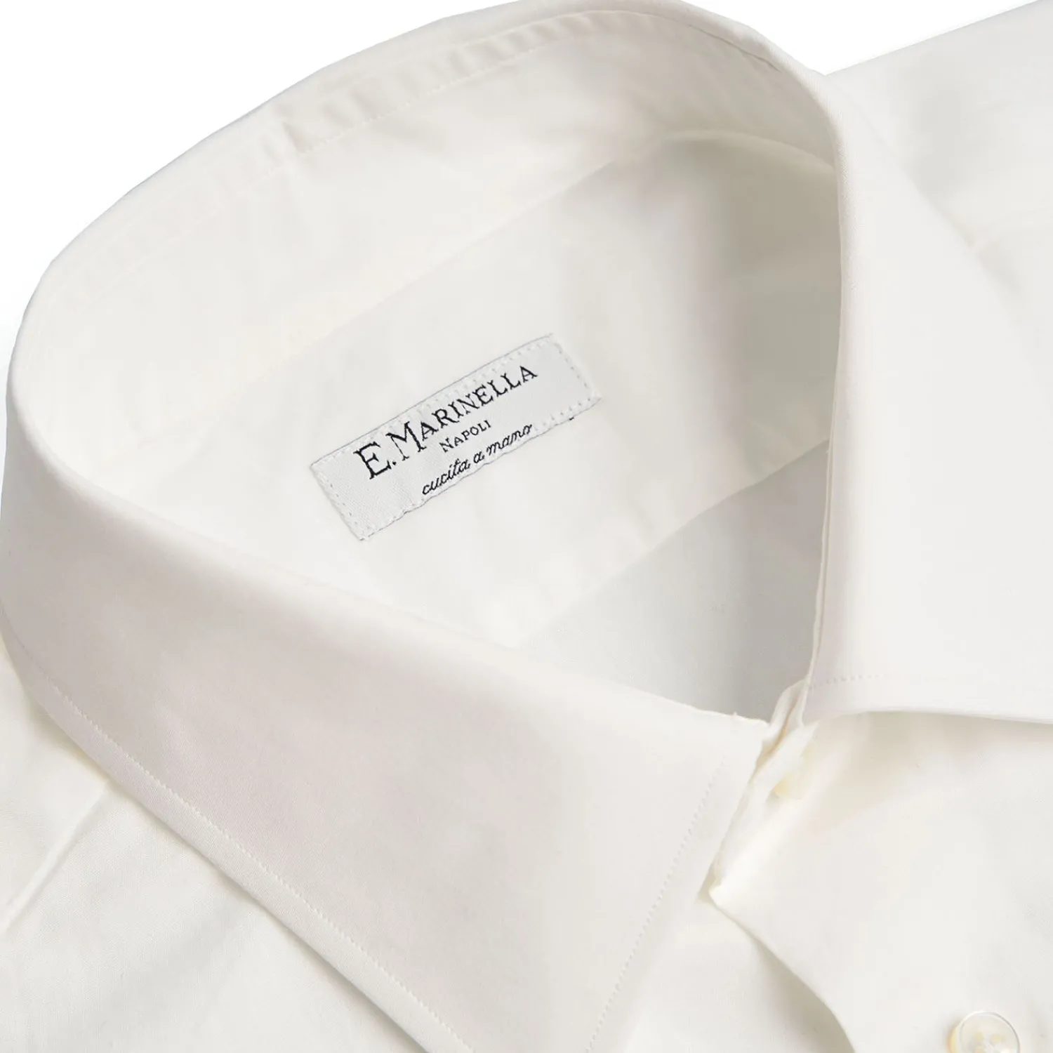 E.Marinella Accessori Per Lo Sposo|Accessori Per Gli Invitati|CAMICIA CERIMONIA POLSO GEMELLI SLIM In cotone super popeline
