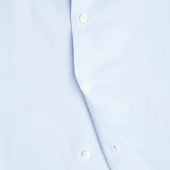 E.Marinella Camicie In Cotone|CAMICIA CLASSICA AZZURRA SLIM In cotone popeline