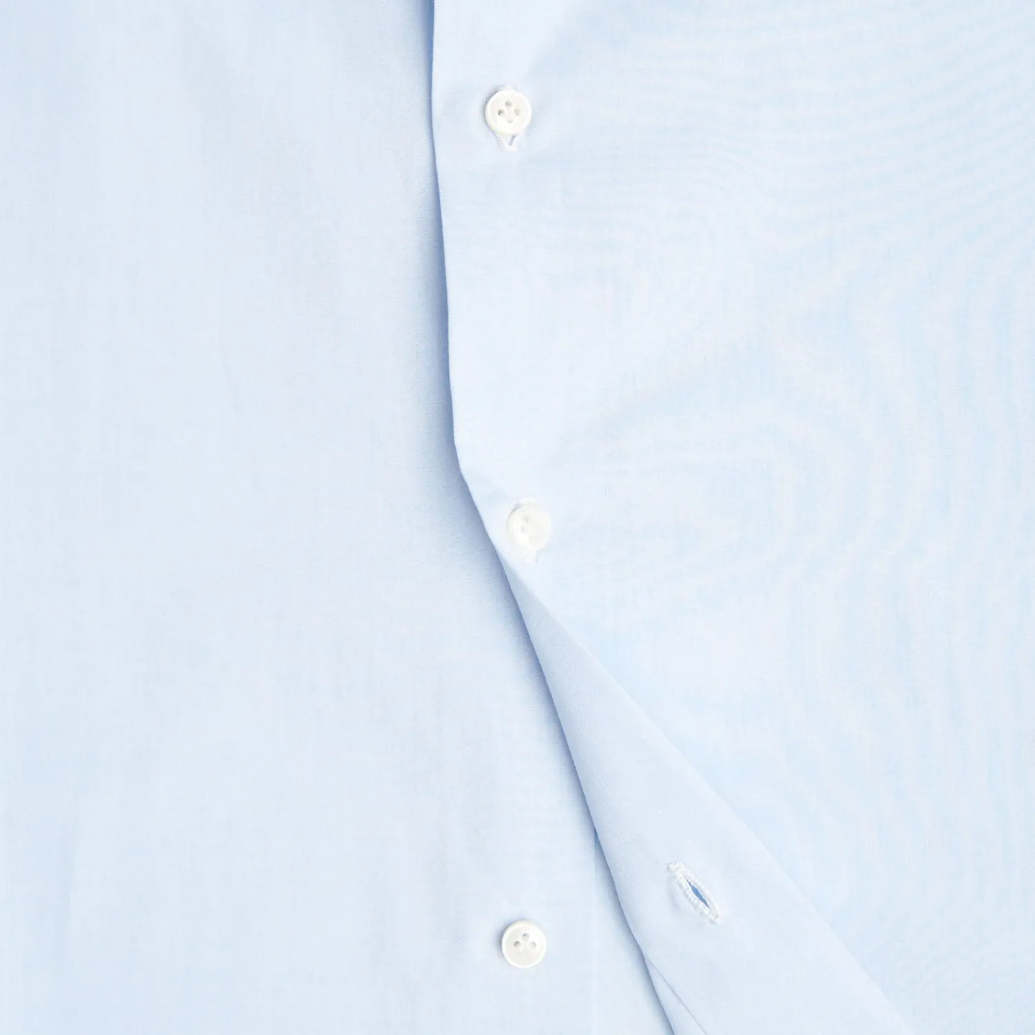 E.Marinella Camicie In Cotone|CAMICIA CLASSICA AZZURRA SLIM In cotone popeline