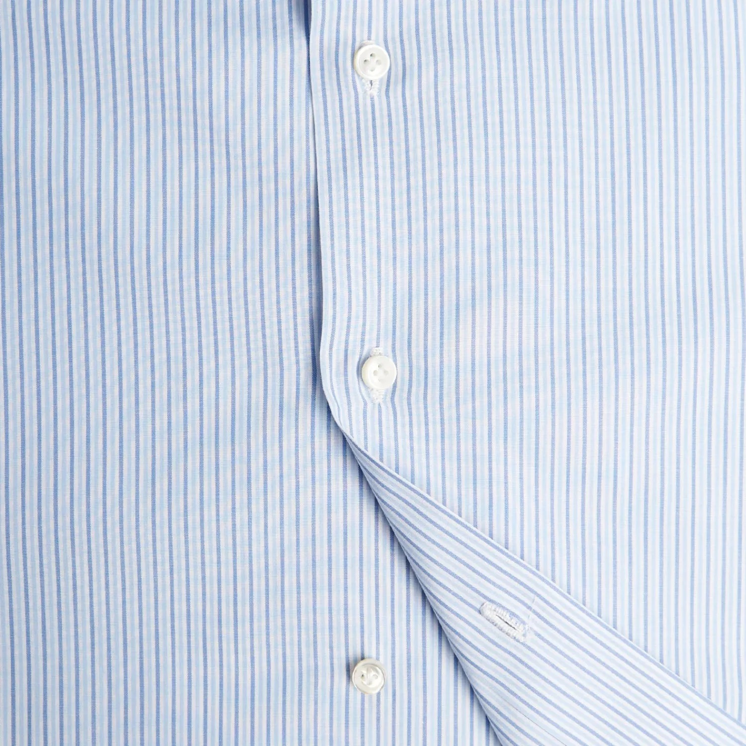 E.Marinella Camicie In Cotone|CAMICIA CLASSICA DOPPIA RIGA REGULAR In cotone popeline
