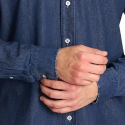 E.Marinella Camicie In Cotone|CAMICIA DI JEANS Blu