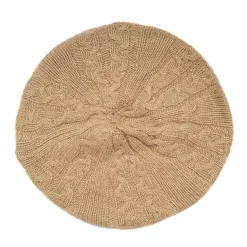 E.Marinella Cappelli|CAPPELLO BASCO A TRECCE CAMMELLO In cashmere