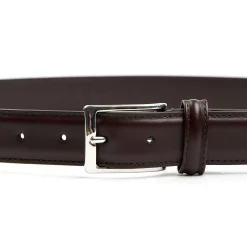 E.Marinella Cinture|CINTURA CLASSICA COLOR TESTA MORO In pelle 30 mm