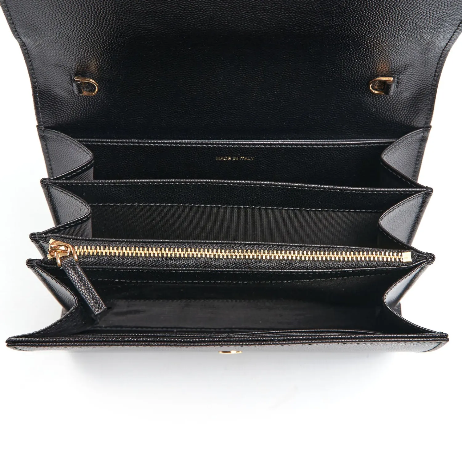 E.Marinella Mini Bag|CLUTCH BAG NERA In pelle bottolata
