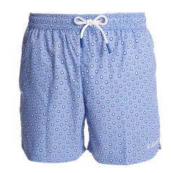 E.Marinella Costumi Da Uomo|COSTUME DA BAGNO AZZURRO Macrofantasia fiore