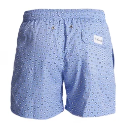 E.Marinella Costumi Da Uomo|COSTUME DA BAGNO AZZURRO Macrofantasia fiore