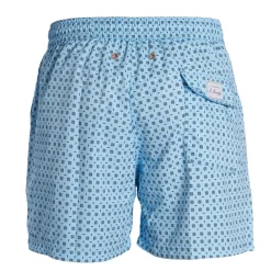 E.Marinella Costumi Da Uomo|COSTUME DA BAGNO AZZURRO Macrofantasia fiore