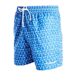 E.Marinella Costumi Da Uomo|COSTUME DA BAGNO AZZURRO Macrofantasia fiore