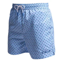 E.Marinella Costumi Da Uomo|COSTUME DA BAGNO AZZURRO Microfantasia fiore