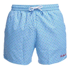 E.Marinella Costumi Da Uomo|COSTUME DA BAGNO AZZURRO Microfantasia fiore