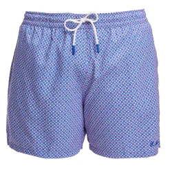 E.Marinella Costumi Da Uomo|COSTUME DA BAGNO AZZURRO Microfantasia fiore