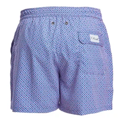 E.Marinella Costumi Da Uomo|COSTUME DA BAGNO AZZURRO Microfantasia fiore