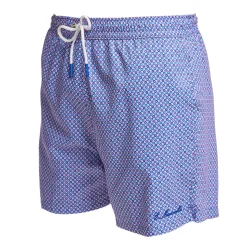 E.Marinella Costumi Da Uomo|COSTUME DA BAGNO AZZURRO Microfantasia fiore