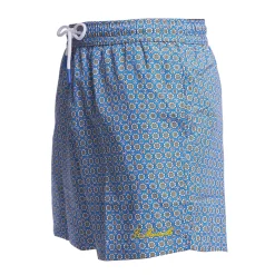 E.Marinella Costumi Da Uomo|COSTUME DA BAGNO AZZURRO POLVERE Macrofantasia fiore