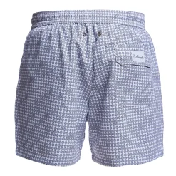 E.Marinella Costumi Da Uomo|COSTUME DA BAGNO BIANCO Macrofantasia fiore