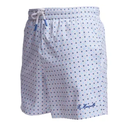 E.Marinella Costumi Da Uomo|COSTUME DA BAGNO BIANCO Microfantasia fiore