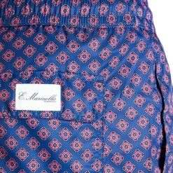 E.Marinella Costumi Da Uomo|COSTUME DA BAGNO BLU Macrofantasia fiore