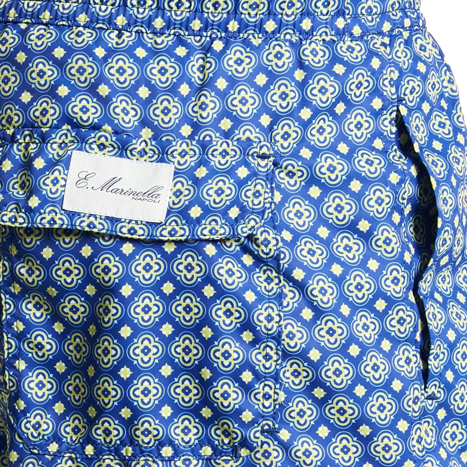 E.Marinella Costumi Da Uomo|COSTUME DA BAGNO BLU Macrofantasia fiore