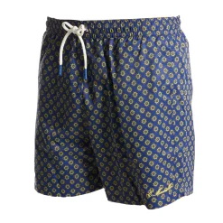 E.Marinella Costumi Da Uomo|COSTUME DA BAGNO BLU Macrofantasia fiore