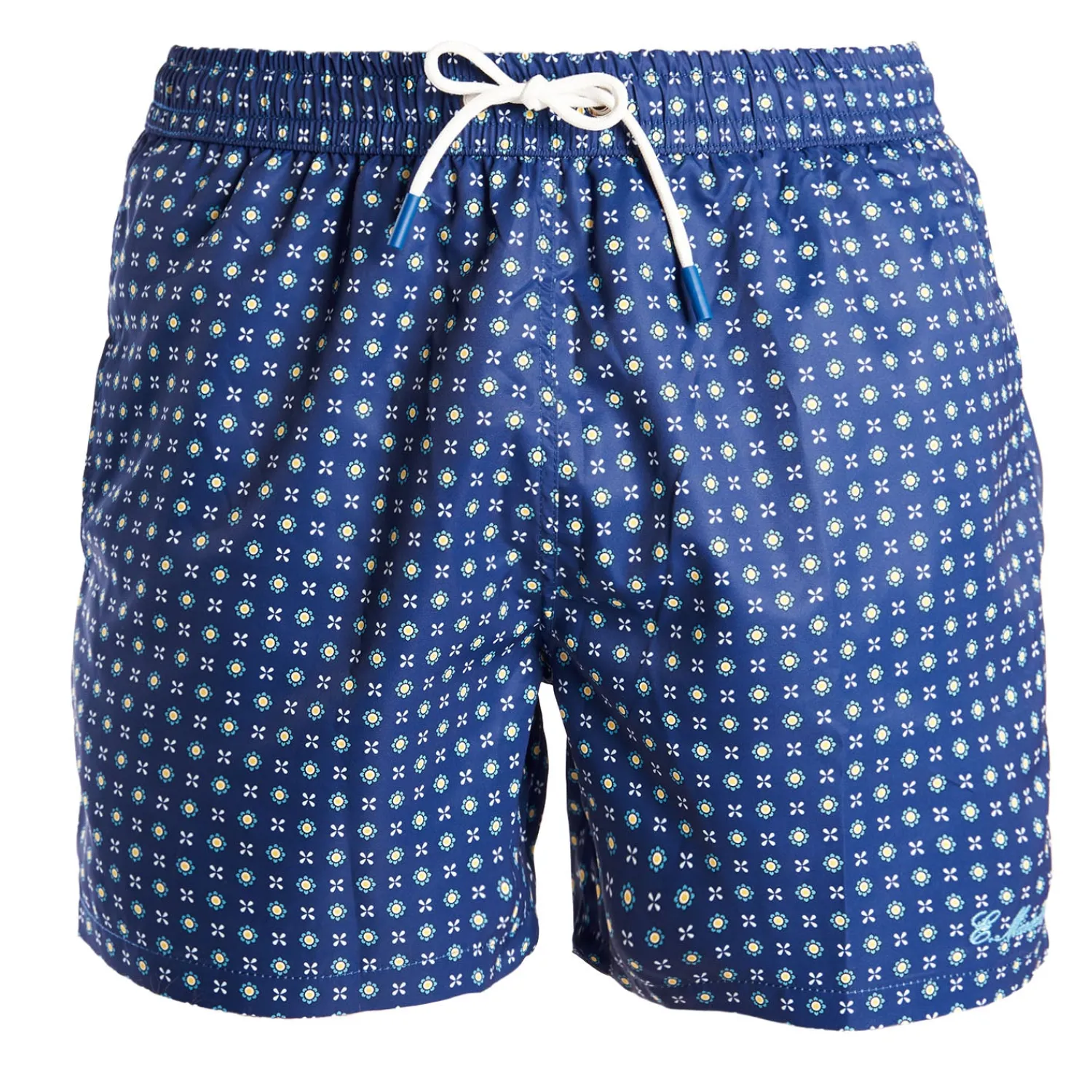 E.Marinella Costumi Da Uomo|COSTUME DA BAGNO BLU Microfantasia fiore