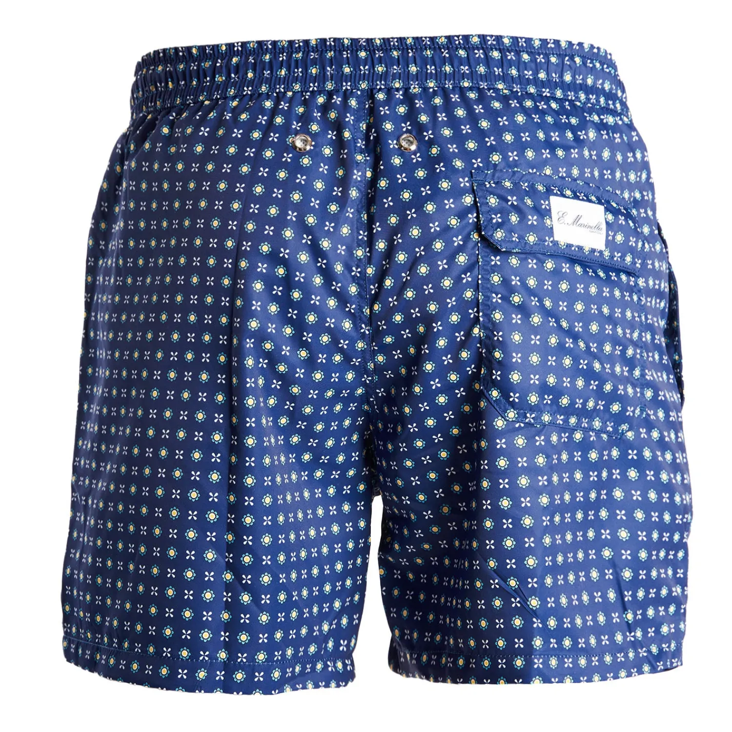 E.Marinella Costumi Da Uomo|COSTUME DA BAGNO BLU Microfantasia fiore