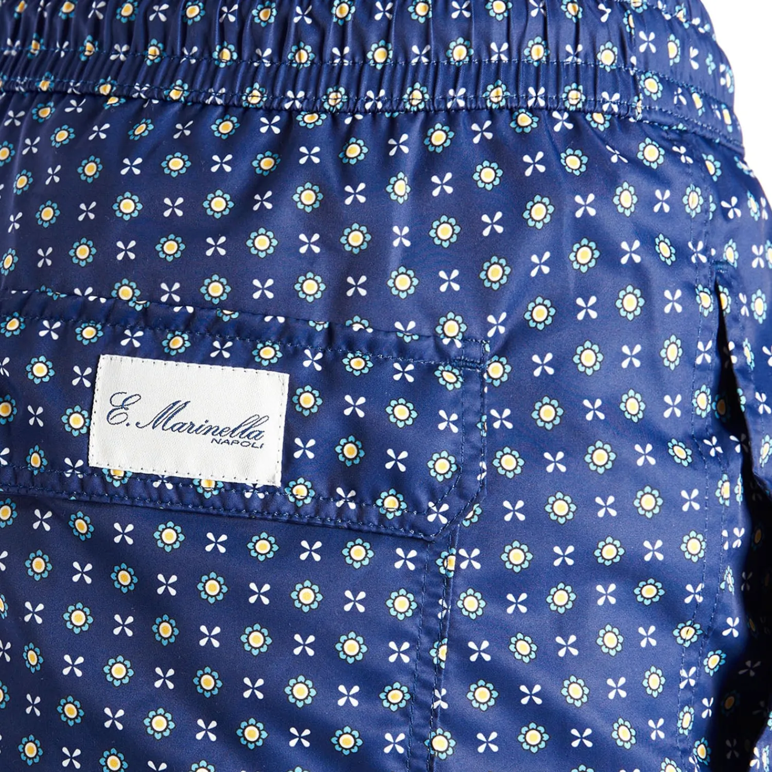 E.Marinella Costumi Da Uomo|COSTUME DA BAGNO BLU Microfantasia fiore