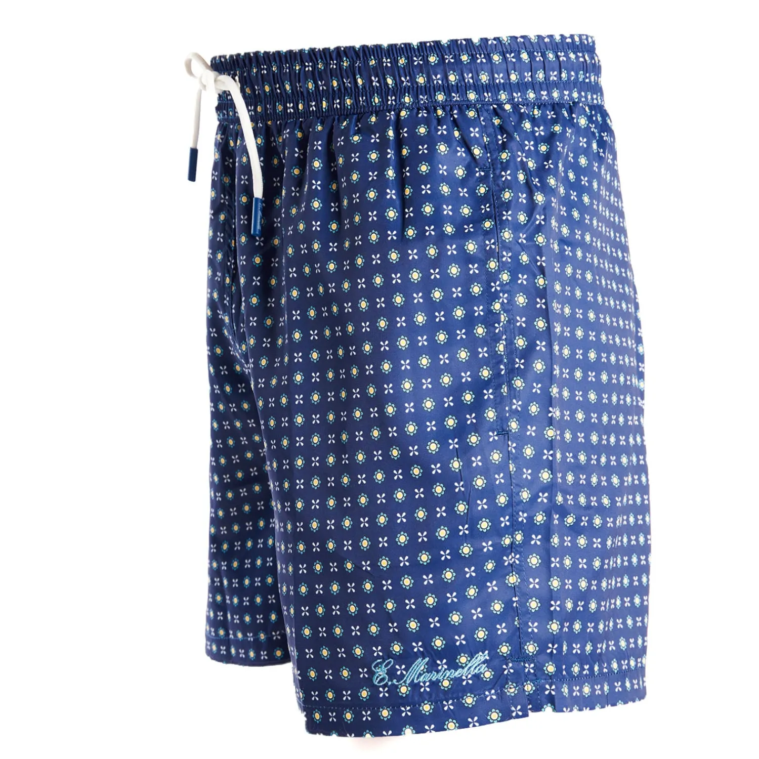 E.Marinella Costumi Da Uomo|COSTUME DA BAGNO BLU Microfantasia fiore